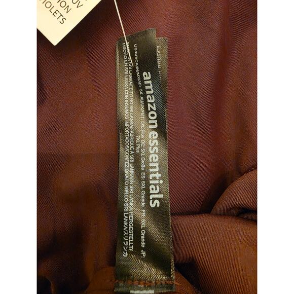 Amazon Essentials One-Piece Swimsuit Deep Brown Size 5X Plus Size Scoop Neck NWT - Picture 8 of 9